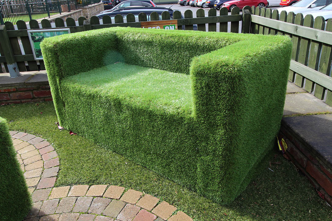 Artificial Grass Sofa - Polished Artificial Grass