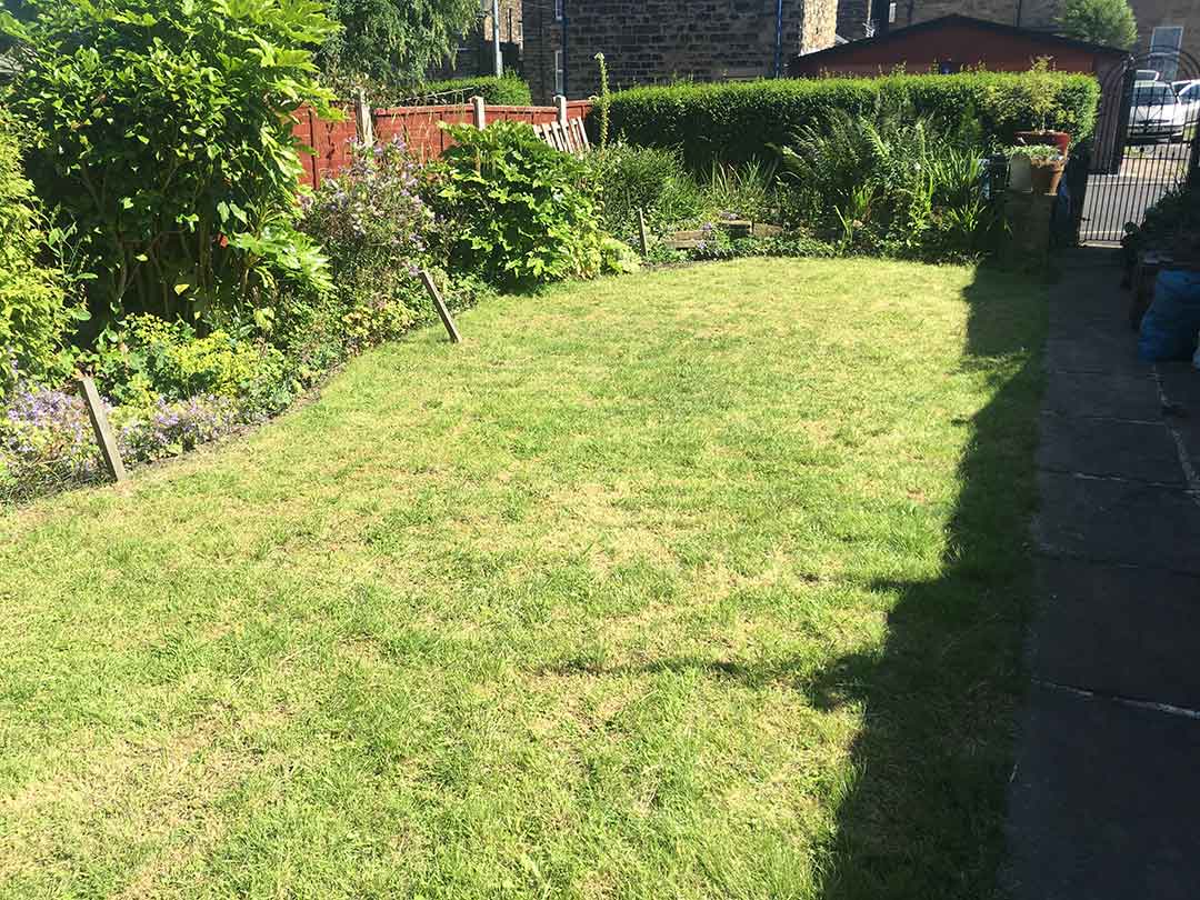 Back Garden - Harrogate - before artificial grass - Polished Artificial Grass