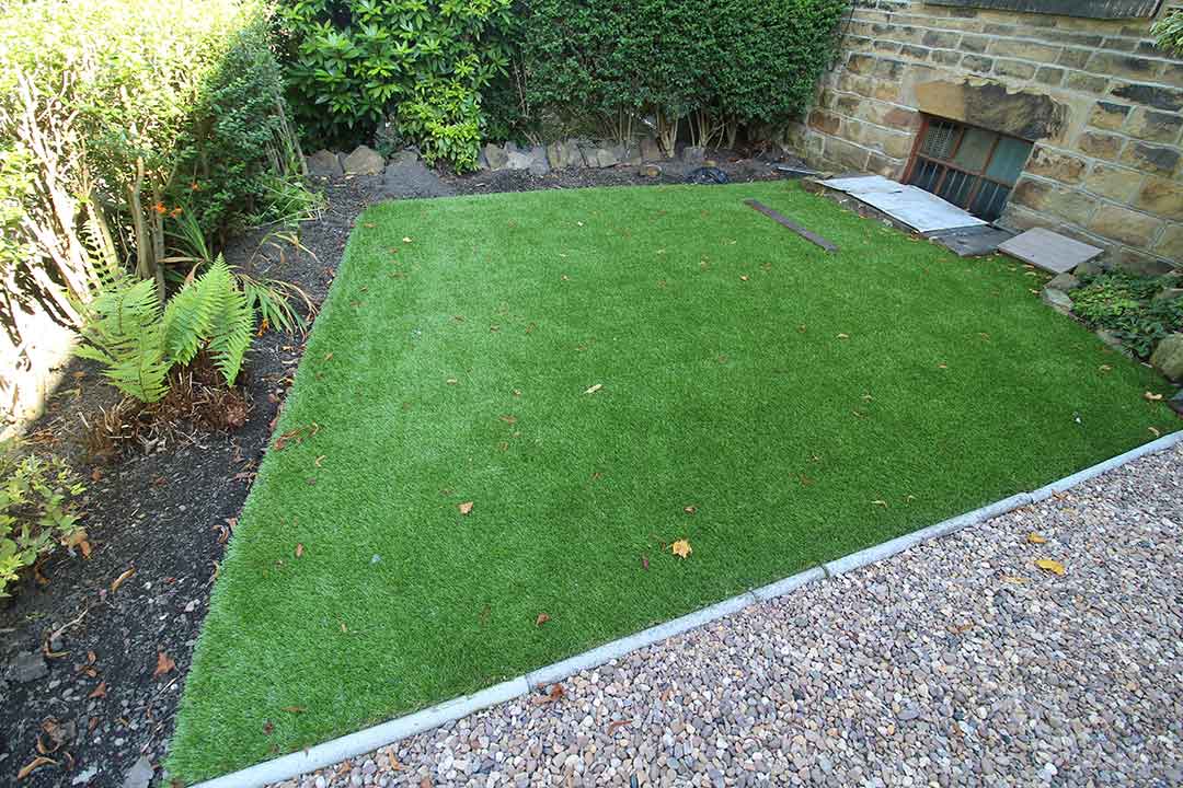 Small Garden - Harrogate - after artificial grass - Polished Artificial Grass
