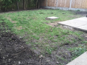 Back Garden Harrogate Artificial Grass Before