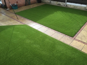 York Artificial Grass Over Decking