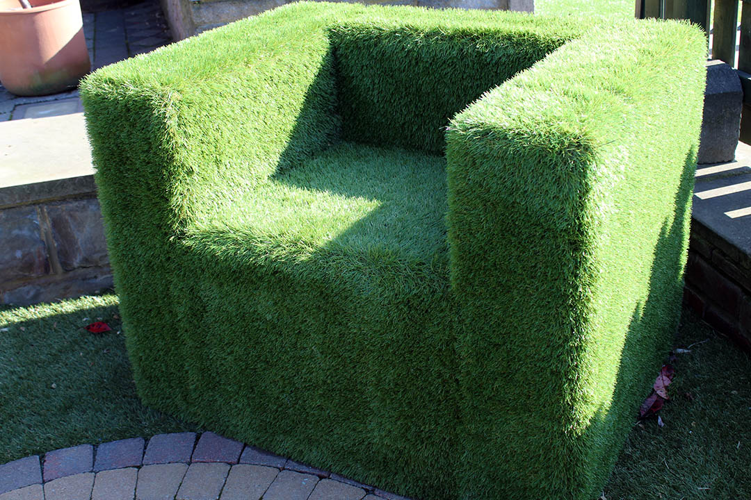 Artificial Grass Chair - Polished Artificial Grass