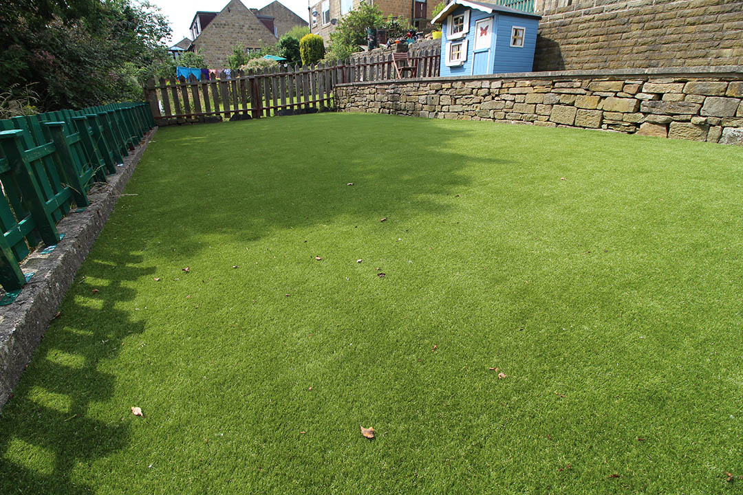 Back Garden Harrogate Yorkshire after Artificial Grass