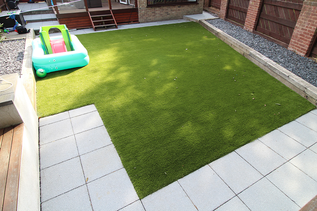 Back Garden Morley Leeds - After Artificial Grass