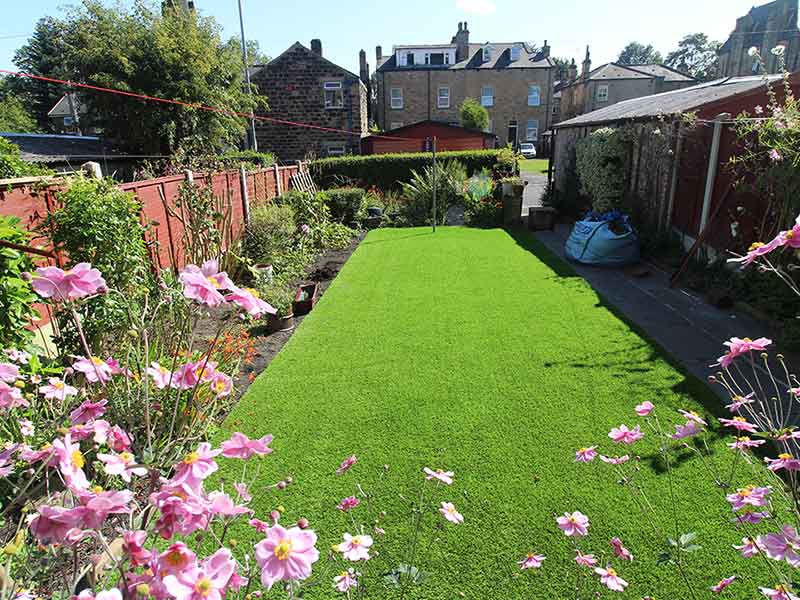 Back Garden - Harrogate - after artificial grass - Polished Artificial Grass