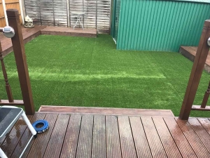 Back garden Wakefield - after artificial grass - Polished Artificial Grass