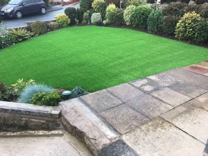 Front garden Wakefield - after artificial grass - Polished Artificial Grass