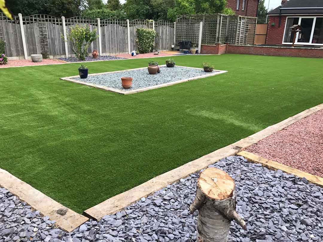Harrogate garden - after 35mm spring artificial grass - Polished Artificial Grass