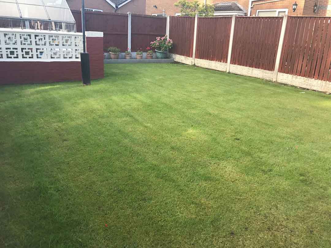Small Front Garden Wakefield - before artificial grass - Polished Artificial Grass