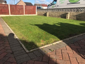 Small Front Garden Wakefield - before artificial grass - Polished Artificial Grass