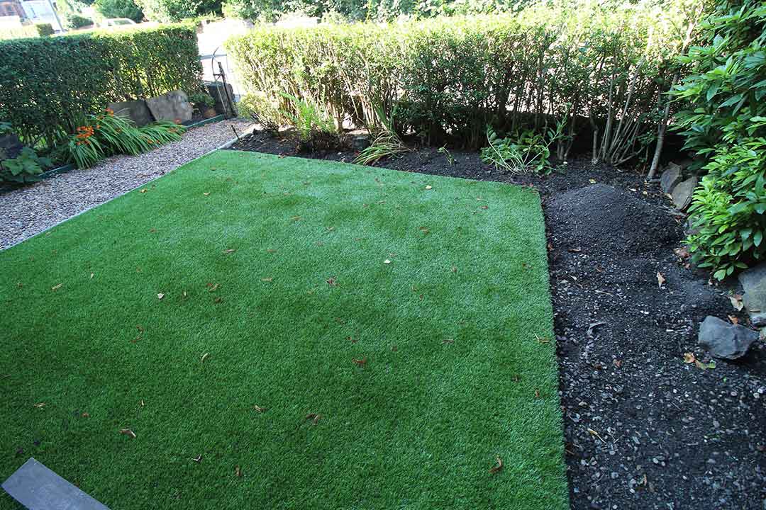 Small Garden - Harrogate - after artificial grass - Polished Artificial Grass